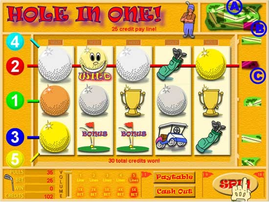 Hole In One Slots Screenshot